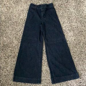 Express super high rise wide leg jean